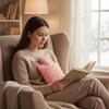 2-Liter Detachable Rubber Hot Water Bottle, Hand Warmer, Bed Warmer, Pain Relief, Ultra Soft Touch (Pink) view 3
