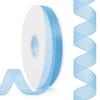 Rilisili Light Blue Shimmer Sheer Organza Ribbon 5/8 Inch 100 Yards Chiffon Fabric Ribbons for Gift Wrapping DIY Crafts Weddings Invitations Flower Bouquet Bow Making Home Decor Sewing view 1