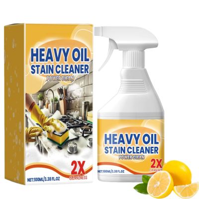 2026 new edition Heavy Oil Stain Cleaner Power Clean, Heavy Duty Degreaser Spray for Kitchen Surfaces, All Purpose Grease Remover, 100ml/3.38 fl oz