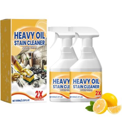 2026 new edition Heavy Oil Stain Cleaner Power Clean, Heavy Duty Degreaser Spray for Kitchen Surfaces, All Purpose Grease Remover, 100ml/3.38 fl oz