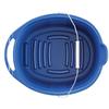 (2 Pack) Plastic 12-Quart Oval Bucket, Blue view 3