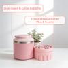 3ml Vial Inserts with Food Jar, Holds Up to 27 Vials, Portable Peptide Container with Soft Vial Insert, Ideal for Diabetic Medication, Fridge & Travel Organization, Pink (Vials Not Included) view 3