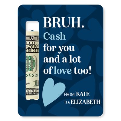 Valentines Day Money Holder for Cash Personalized with Names | Love for You | Funny Money Card Holder for Valentines Day, Custom Cash Holder Gift for Girlfriend or Boyfriend