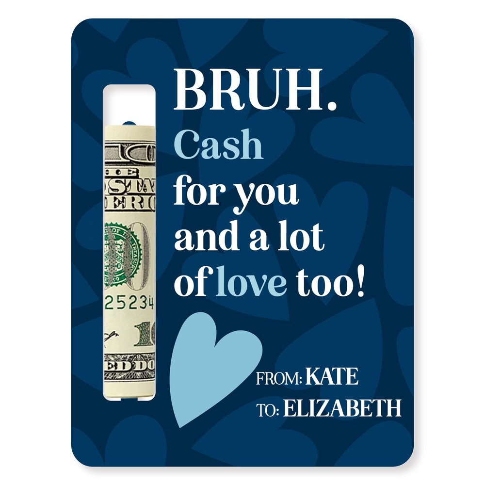 Valentines Day Money Holder for Cash Personalized with Names | Love for You | Funny Money Card Holder for Valentines Day, Custom Cash Holder Gift for Girlfriend or Boyfriend