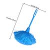 Abaodam 2pcs Blue Static Electricity Fiber Dusters Household Car Cleaning Tools Non-extendable Handheld Dust Removal Supplies for Home and Vehicle view 2