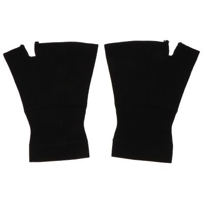 FRCOLOR Elastic Wrist Brace Compression Gloves, Wrist Support Sleeves with Thumb Stabilizer, Black Xl, for Carpal Tunnel and Joint Protection