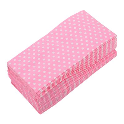 Kichvoe 50pcs Pink Polka Dot Paper Treat Bags Small Kraft Paper Candy Pouches 9x6x18cm Party Favor Wrap Bags for Candy, Cookies, and Popcorn Packaging