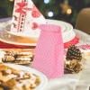 Kichvoe 50pcs Pink Polka Dot Paper Treat Bags Small Kraft Paper Candy Pouches 9x6x18cm Party Favor Wrap Bags for Candy, Cookies, and Popcorn Packaging view 3