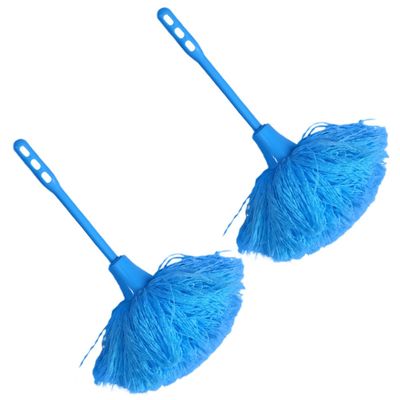 Beavorty 2pcs Electrostatic Duster Set with Handle, Small Cleaning Tool for Home and Car, Static Electricity Dust Sweeper for Household Cleaning Supplies