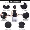 GHAKKE Plus Size XS-5XL Posture Corrector Women Men Back Brace For Upper And Lower Back Pain Relief, Adjustable Scoliosis Hunchback Correction Belt Decompression Neck Shoulders(Black,5X-Large) view 4