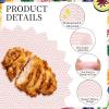 uxcell 100 Pack Wax Paper Sheets for Food, 7.1" x 7.1" Greaseproof Wrapping Paper Sheets, Wavy Stripes Food Basket Liners for Sandwich Hamburger Bread, Pink view 3