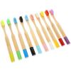 TIDTALEO 10pcs Toothbrushes with Extra Soft Bristles, Biodegradable Handles, Gentle Oral Care Suitable for Boys and Daily Use view 1