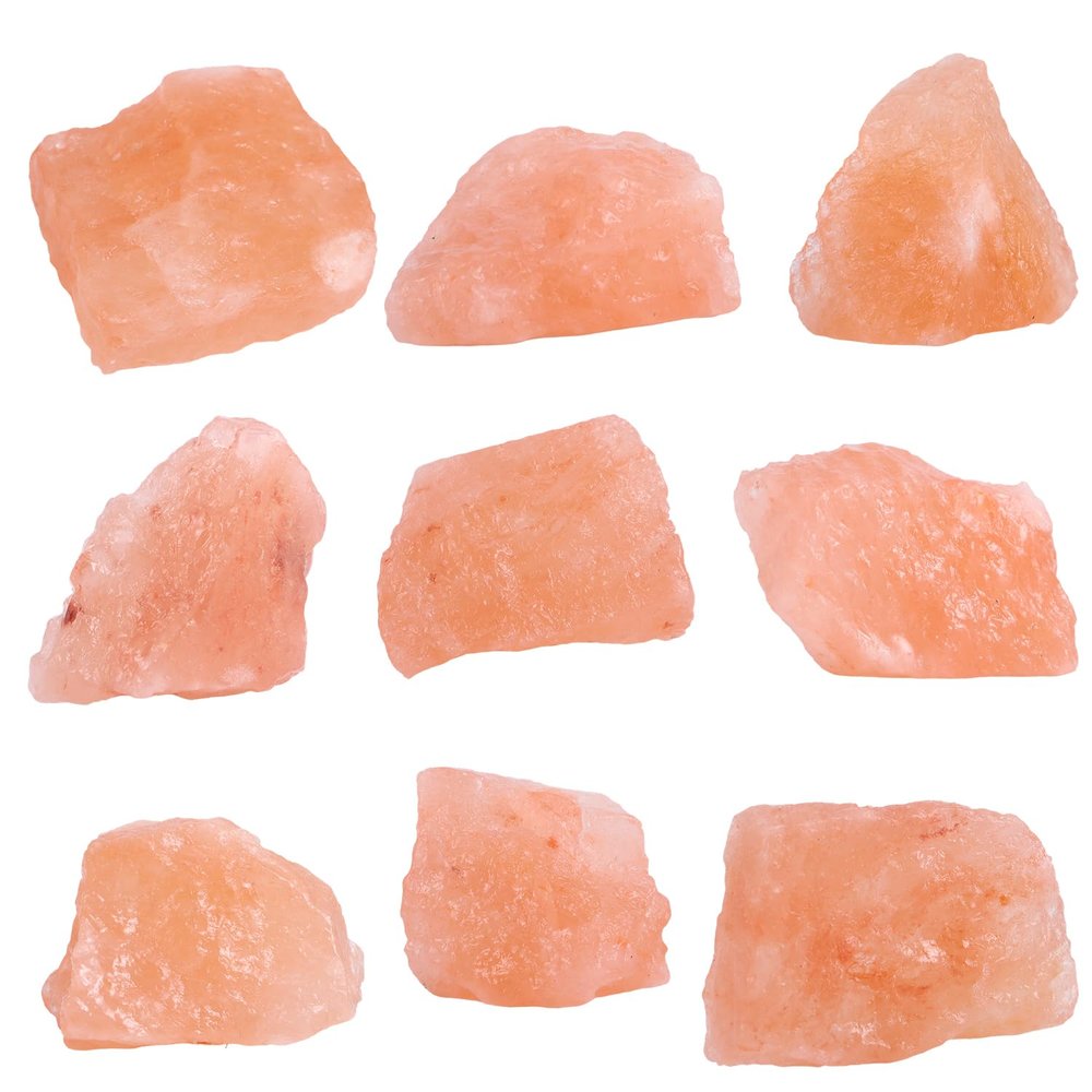 1Lb Natural Raw Himalayan Salt Stone Crystal, Healing Crystals for Tumbling