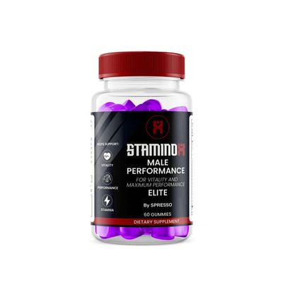 (1 Pack) Staminox Gummies, Official Staminox Supplement with Premium Ingredients for Maximum Strength & Overall Wellness, All Natural Advanced Formula Support Gummys for Reviews (60 Gummies)