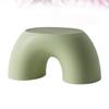 TINEASUR Non-Slip Small Round Step Stool Green, Comfortable Low Footstool and Home Use, Annular Anti-Slip Design Bathroom Seating view 3