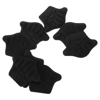 Cabilock 8 Pairs Black Anti-Slip Heel Pads for Shoes and Boots Adhesive Heel Grips Cushions for Blisters Prevention Unisex for Loose Sneakers
