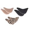 BEBEMOKO 6 Pairs Shoe Head Cushion and Shoe Inserts Pads, Thickened Round Toe Foam Insoles, Black Beige Leopard Print, Forefoot Relief for High Heels and Daily Foot Comfort view 1