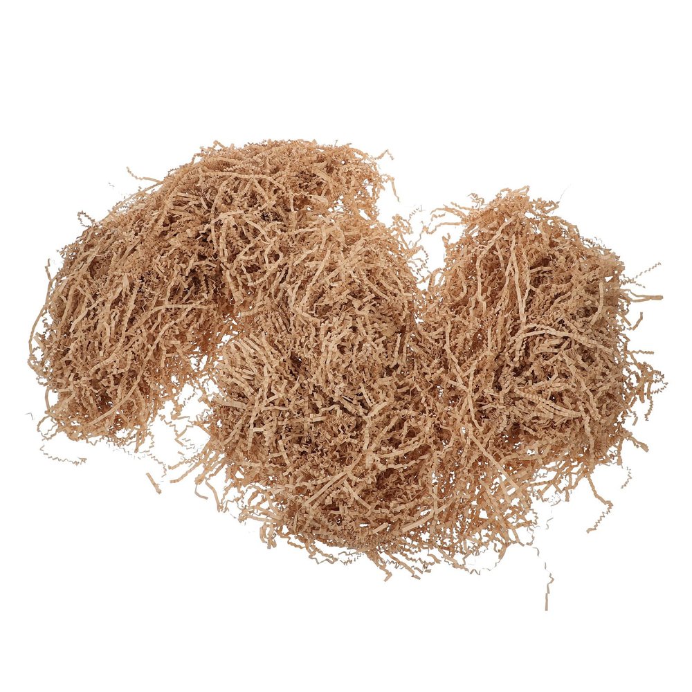 Alipis Crinkle Cut Raffia Grass Paper Shred Basket Filler 1kg Khaki Decorative Packing Grass Cushion Paper for Box Wrapping and Present Box Decoration