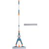 SUPVOX Dual Use Floor Cleaning Mop with Super Absorbent Sponge, Foldable Wet and Dry Handheld Dust Mop for Home, Blue 34cm with Double-Head Design view 1