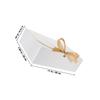 Abaodam Proposal Ribbon Boxes 10pcs White Folding Lid Small Packaging Boxes for Bridesmaid Wedding Storage and Party Presents view 2