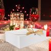 Abaodam Proposal Ribbon Boxes 10pcs White Folding Lid Small Packaging Boxes for Bridesmaid Wedding Storage and Party Presents view 3