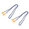 2Pcs Soft Silicone Earplug with Tree Design, Noise Reduction Ear Plug with Wire for Sleeping and Swimming, Reusable Comfort Fit Earplugs with Neck Cord view 2