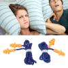 2Pcs Soft Silicone Earplug with Tree Design, Noise Reduction Ear Plug with Wire for Sleeping and Swimming, Reusable Comfort Fit Earplugs with Neck Cord view 3