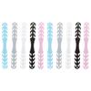 Ciieeo 10pcs Adjustable Mask Rope Buckle Ear Strap Extenders with 4-Level Adjustment, Multi-Color (Black, White, Pink, Blue,) for Outdoor and Home Use view 1