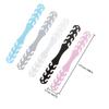 Ciieeo 10pcs Adjustable Mask Rope Buckle Ear Strap Extenders with 4-Level Adjustment, Multi-Color (Black, White, Pink, Blue,) for Outdoor and Home Use view 2