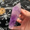 104g Natural Amethyst Crystal Sceptre Point with Stand Spiritual Healing, Energy Cleansing & Mystical Decor for Meditation & Rituals view 3
