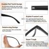1 Set Eyeglass Arms, Glasses Arm Replacement with Screws, Washers, Screwdriver & Nose Pads (Black) view 3