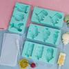 RASTKY Silicone Cartoon Ice Cream with Lids for Kids, Reusable for DIY Fun, Foodgrade Silicone Ice Lolly Mould for Family Gatherings, Blue, 85g (#2) view 2
