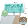RASTKY Silicone Cartoon Ice Cream with Lids for Kids, Reusable for DIY Fun, Foodgrade Silicone Ice Lolly Mould for Family Gatherings, Blue, 85g (#2) view 4