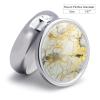Round Pill Box Marble Surface Pill Case for Purse & Pocket 3 Compartment Medicine Pill Organizer Portable Travel Pillbox Medicine Vitamin Cod Liver Oil Storage Box view 2