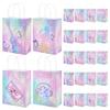PH PandaHall 24pcs Music Birthday Party Paper Bags 6.3x3x8.2 inch Rainbow Musical Paper Bags Disco Ball Party Gift Bag with Handles Snack Treat Goodie Bag for Music Birthday Bachelorette Party view 1