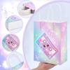 PH PandaHall 24pcs Music Birthday Party Paper Bags 6.3x3x8.2 inch Rainbow Musical Paper Bags Disco Ball Party Gift Bag with Handles Snack Treat Goodie Bag for Music Birthday Bachelorette Party view 3