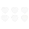 minkissy Heart Shaped Candy Storage Boxes 6pcs, Plastic Candy Containers 120ml, Small Heart Packaging Boxes for Wedding, Valentines Day, and Party Treats view 1