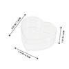 minkissy Heart Shaped Candy Storage Boxes 6pcs, Plastic Candy Containers 120ml, Small Heart Packaging Boxes for Wedding, Valentines Day, and Party Treats view 2