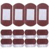 minkissy Breathable Fabric Round Fingertip Bandages 50pcs Coffee Color 38x19mm Elastic Adhesive Circle Pads for Finger and Knuckle Wound Protection First Aid view 1