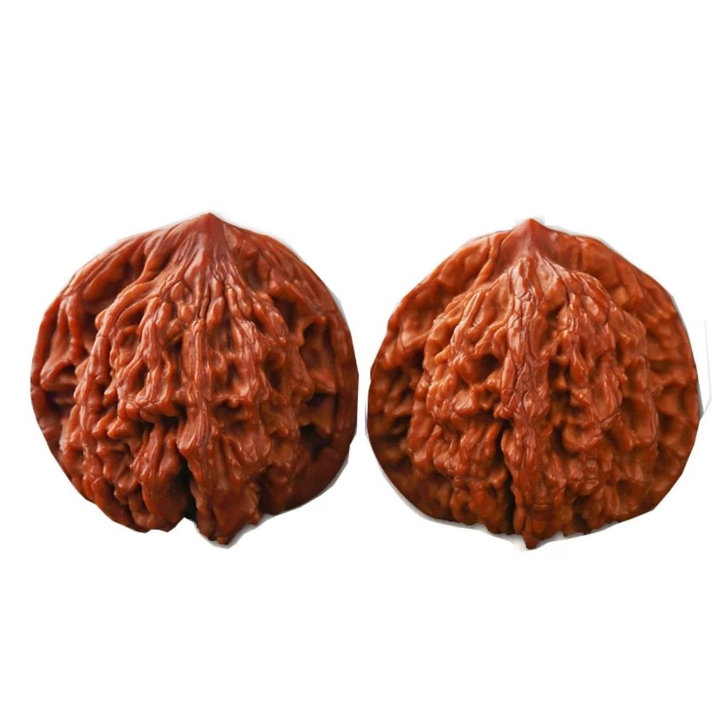 1 Pair Boutique Natural Wenwan Walnut Handball Health Grip Ball Palm Massage Chinese Walnuts Elderly Gift Massage Gadget Which is Durable and Solid Natural Texture Solid Wood (35-36mm)