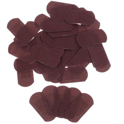 MUCKLILY 50pcs Breathable Flexible Fabric Finger Bandages Small Round Hand Bandage Spots Thumb for Face and Arms Wound Care