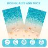 100Pcs Coastal Beach Paper Napkins Disposable Tropical Ocean Napkins Crab Seashell Starfish Guest Napkins for Bathroom Beach Wedding Dinner Baby Shower Birthday Summer Pool Party Supplies view 3
