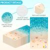 100Pcs Coastal Beach Paper Napkins Disposable Tropical Ocean Napkins Crab Seashell Starfish Guest Napkins for Bathroom Beach Wedding Dinner Baby Shower Birthday Summer Pool Party Supplies view 4