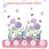 100Pcs Hydrangea Napkins Disposable Floral Butterfly Napkins 2-Ply Absorbent Spring Floral Napkins Guest Dinner Napkins for Bridal Shower Bathroom Baby Shower Wedding Garden Party Birthday Decorations view 3