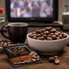 Aziz Crispy Peanuts Covered with Chocolate, Crunchy Chocolate Coated Peanuts Snack, 12 Packs (240 g Total), Premium Quality view 2