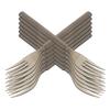 Alipis 50pcs Thickened Individually Wrapped Cake Forks 18cm Gray Disposable Tableware for Party Dessert Tasting and Appetizers view 1
