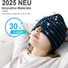 ECOMEDIX Migraine Relief Cap Reusable Cooling Gel Ice Pack Mask, Soothing Headache Hat for Sinus Pain, Tension, Stress & Puffy Eyes (Black) view 4