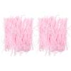 Abaodam Pink Raffia Paper Shred Box Filling Material 200g X 2 Packs Crinkle Cut Shredded Paper for Valentines Day Mothers Day Packaging and Candy Boxes view 1