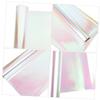 TOYANDONA Iridescent Rainbow Floral Cellophane Wrap 0.058mm Thick 56cm X 9.14m Roll for DIY Bouquet and Wrapping, Birthday and Party Decorative Packaging Paper view 3