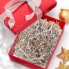 Abaodam Gold and Silver Raffia Crinkle Paper Filler 5pcs 100g Each Single-sided Metallic Paper Shreds for Box Packaging, Basket Filling, and Christmas Bag Stuffing view 4